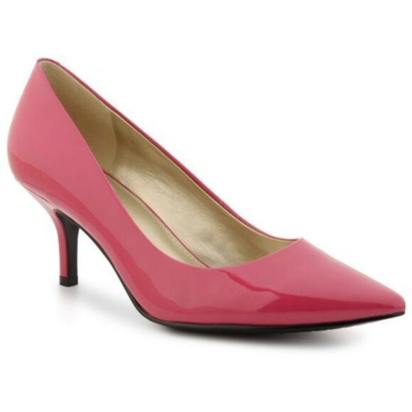 Chele by Kate Preston Vintage Rich Pink Patent LEATHER Pumps, heels, shoes - Picture 4 of 4